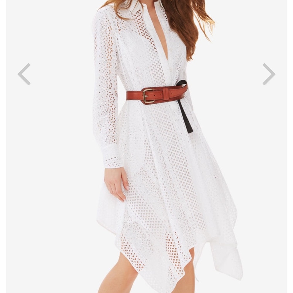 BCBG White Eyelet Dress